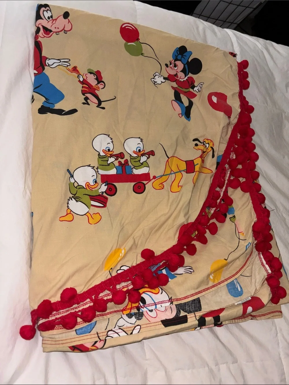 Vintage Disney Mickey Mouse bedspread